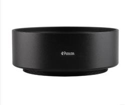 金屬遮光罩49mm 標准直筒金屬遮光罩 適用於佳能尼康賓得等【重磅批發滿300出貨】 歷史價格詳細信息