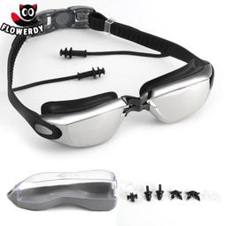 台灣現貨現貨 防霧泳鏡新泳鏡炫彩電鍍游泳眼鏡大框帶游泳帽游泳裝備套裝 歷史價格詳細信息