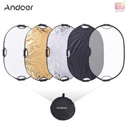 五合一 橢圓形反光板 60x90cm 可折疊收納 戶外補光 5合1 銀白金黑柔 歷史價格詳細信息