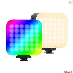 台灣現貨Andoer RGB LED攝影燈 3000K-6500K CRI ≥95 亮度可調 30種特效 帶便攜袋 適合 歷史價格詳細信息