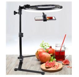 支架視頻錄像落地快手自拍便攜三腳架麥克風ipad夾子平板電腦桌面萬能通用多功能拍攝三角支撐架~特惠 歷史價格詳細信息