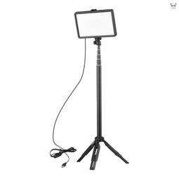 Andoer 1組USB單色溫可調光LED補光燈 含LED補光燈1  桌面夾式支架1  金屬小雲臺 歷史價格詳細信息