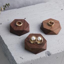 首飾展示架木制耳環架戒指托飾品珠寶店鋪柜臺陳列拍攝道具擺件~爆款 歷史價格詳細信息