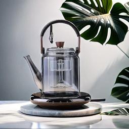 高硼硅玻璃茶壺加厚耐高溫泡茶壺可加熱一壺二四六杯茶具套裝組合 歷史價格詳細信息