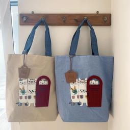 【Kusuguru Japan】日本眼鏡貓 肩背包 日本限定觀光主題系列 帆布手提肩背兩用包 -達摩&貓澤款 歷史價格詳細信息