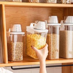 【限時下殺】食品級密封罐穀物五穀雜糧糧食收納盒塑膠廚房儲物罐豆子瓶子神器 價格比較,價格查詢,歷史價格詳細信息