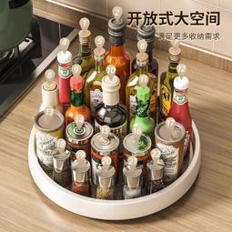 廚房調料置物架可旋轉調味品油鹽醬醋轉盤桌面整理盒收納架【快樂小馬家居店】 歷史價格詳細信息