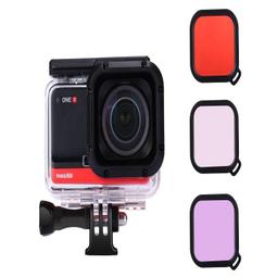 【優選國際購】insta360 oner 4k徠卡運動相機防水殼紅粉紫濾鏡一件 歷史價格詳細信息