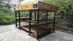 {入木三分/復古傢俱}*工業風*輕工業*實心圓鐵*量身打造*無現貨*餐桌*餐椅*開店必備 歷史價格詳細信息