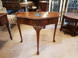 英國老件 桃花心木 曲線雕刻 雙抽屜 唱片架 唱盤架 書報架 ss0570 歷史價格詳細信息