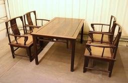 【景徽軒古傢俬】~~~老雞翅木  六抽擱台 書桌 KB058 歷史價格詳細信息