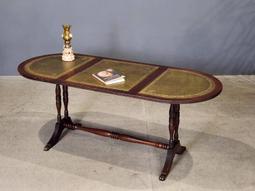 【卡卡頌  歐洲古董】法國老件  桃花心木 手工嵌木 厚銅包邊 洛可可 雙層 腰狀 展示桌 邊桌t0190 歷史價格詳細信息