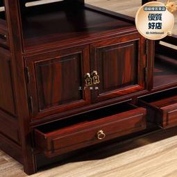新中式餐邊櫃客廳儲物櫃實木置物櫃老榆木中式餐廳櫃黑胡桃木餐櫃 歷史價格詳細信息