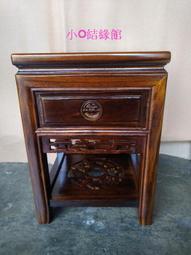 小o結緣館仿古傢俱....單抽花台.擺飾桌.藝品架(雞翅木)68x68x81 歷史價格詳細信息