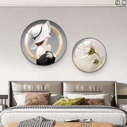 輕奢人物裝飾畫北歐玄關壁畫抽象美女人像簡約客廳牆掛畫ins 歷史價格詳細信息