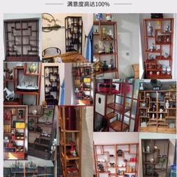 博古架實木新中式擺件書架落地茶具展示柜置物茶台仿古多寶閣隔斷熱心小賣家 歷史價格詳細信息