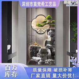 玄關裝飾畫走廊盡頭掛畫視覺延伸空間感簡約客廳過道壁畫豎版 歷史價格詳細信息