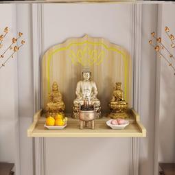 掛在牆上的供財神爺的架子盒子佛像供奉臺佛龕掛牆式好看菩薩壁掛 歷史價格詳細信息