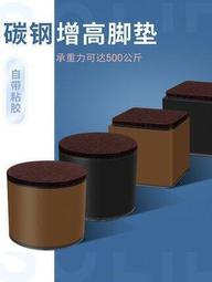 家具碳鋼增高腳墊 2個裝 圓形方形6x5cm款 靜音 桌腳墊 椅腳墊 歷史價格詳細信息
