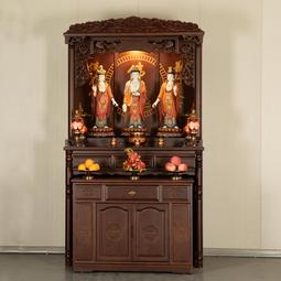 【好康】新中式佛龕供桌佛臺家用神臺櫃佛像整體櫥櫃觀音菩薩貢奉櫃財神爺櫃子 歷史價格詳細信息