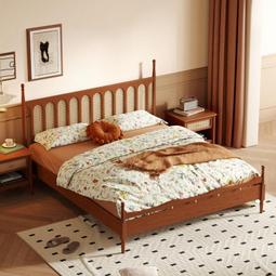 北歐法式復古實木椅中古侘寂風家用化妝靠背椅子設計師藝術鑰匙椅 歷史價格詳細信息