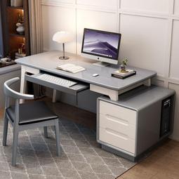 簡易實木電腦桌帶書架書桌組合家用臺式兒童寫字桌學習桌 歷史價格詳細信息