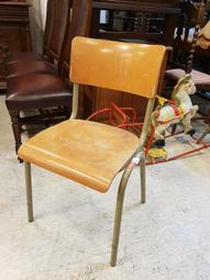 【卡卡頌  歐洲古董】比利時老件 工業椅 曲木 鐵管 書桌椅 學生椅 辦公椅 LOFT  租借 ch0530 歷史價格詳細信息