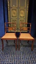 ⚜️ 皇家之門. 歐洲古董 ⚜️法國老件  鑲嵌銅  桃花心木雕刻  優雅別緻 單椅(僅一組六張) R6 價格比較,價格查詢,歷史價格詳細信息