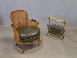 法國 藤面 實木刷色 雕刻 扶手椅 (已更換全新布面) 歐洲古董老件  ch0977【卡卡頌  歐洲古董】 歷史價格詳細信息