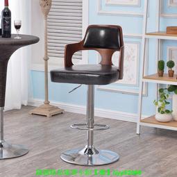 吧椅-吧椅實木歐式吧凳家 復古靠背升降旋轉高腳凳前收銀吧椅子 YYS 歷史價格詳細信息