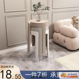 塑料椅子可疊放家用餐凳餐桌簡約現代北歐輕奢網紅靠背餐椅小凳子【沃匠家居工具】 歷史價格詳細信息