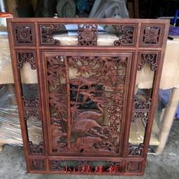 小o結緣館仿古傢俱....松鶴延年''''四季平安窗花(香樟木)60x3x100(編號89) 歷史價格詳細信息
