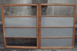 庄腳柑仔店~早期3格海棠花玻璃木門門片~尺寸:75*高180公分,,鄉村雜貨,,普普懷舊,,店面佈置,, 歷史價格詳細信息