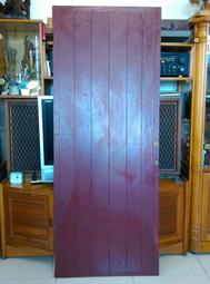 早期檜木門(8)~~菜櫥門.櫥櫃拉門~~榫接~~拼板~~寬約32.5CM~~一對合售 歷史價格詳細信息