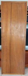 早期檜木門(8)~~菜櫥門.櫥櫃拉門~~榫接~~拼板~~寬約32.5CM~~一對合售 歷史價格詳細信息