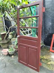 早期檜木窗(5)~~玻璃窗~~高約66.8CM~~懷舊.裝飾 歷史價格詳細信息