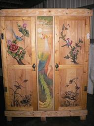 實木衣櫃玻璃平開門簡約4門衣櫃臥室收納櫃小戶型木衣櫥組合 歷史價格詳細信息