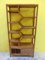 全實木展示架新中式帶鎖珠寶博古架簡約型老榆木置物架儲物架 歷史價格詳細信息