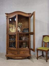 【卡卡頌  歐洲古董】英國 氣質鴿藍  展示櫃  邊櫃 收納櫃 餐櫃 刷色櫃  歐洲老件 ca0259 歷史價格詳細信息