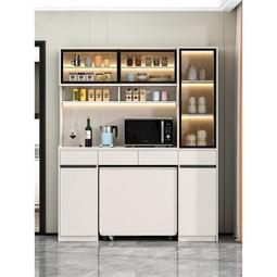 廚房巖板檯面置物架洞洞板切菜臺多功能落地收納微波爐多層收納櫃 歷史價格詳細信息