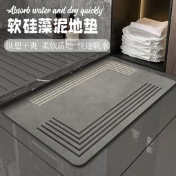衛生間硅藻泥軟墊子浴室吸水地墊門口防滑腳墊速干門墊洗手間地毯~特價 歷史價格詳細信息
