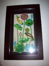 年年有餘客廳裝飾畫沙發背景牆面輕奢壁畫北歐簡約掛畫 歷史價格詳細信息