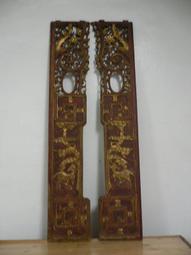 古董老件木雕湄洲三媽媽祖高50長28寬24公分千里眼順風耳高40長16寬15公分 歷史價格詳細信息