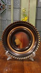 【卡卡頌  歐洲古董】義大利老件 兩小無猜 冷瓷 木座 瓷偶  p1690 歷史價格詳細信息