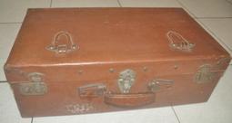 古董老件牛皮手提箱高23長73寬42公分 歷史價格詳細信息