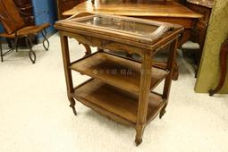 【卡卡頌  歐洲古董】法國 優雅 胡桃木雕刻 路易十五 古董椅 (全新坐墊&amp;高級玫瑰立體布面) ch0538 歷史價格詳細信息