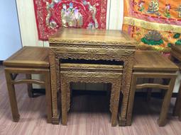 ~萬木之王~全新柚木五尺一神桌.供桌.新竹體.漢式.三層桌.神房照所需尺寸.顏色訂製.一貫道.宗教文物.拍戲.臨時壇出租 歷史價格詳細信息