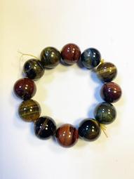 天然虎眼石三色手鏈 幸運招財 黑鐵石 虎眼石手串 瑜珈手鍊 能量 事業 健康 男女通用 歷史價格詳細信息