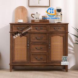 聖柏域餐邊櫃靠墻壹體簡約現代客廳實木收納置物櫃子廚房儲物櫥櫃 歷史價格詳細信息