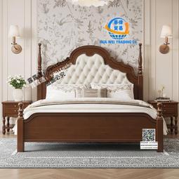 美式實木床簡約輕奢雙人婚床 經濟型白色主臥高箱儲物床1.8米 歷史價格詳細信息